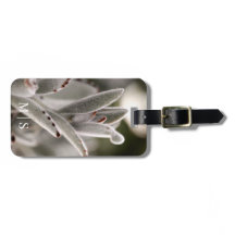 Mit Monogramm, weißes Hautbild mit braunen Tipps