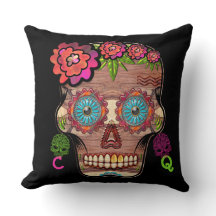 Mit Monogramm Woodie Sugar Skull