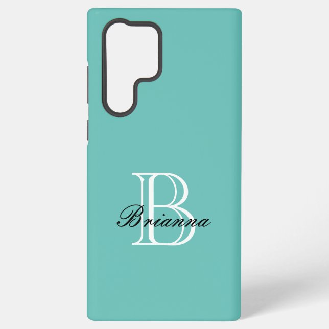 Mit Monogramm Zazzle Samsung Galaxy10 Handy Gehäus Galaxy Hülle (Rückseite)