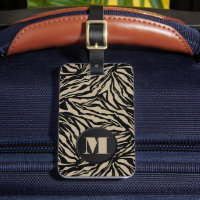 Mit Monogramm Zebra Print