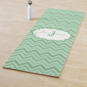 Mit Monogramm Zickzack Muster Yogamatte