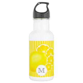 Mit Monogramm Zitronen für Lemonade Flasche Edelstahlflasche
