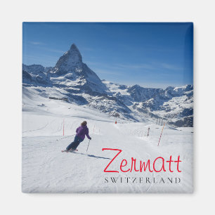 Mit Mt. Matterhorn in Zermatt Ski fahren, die Magnet
