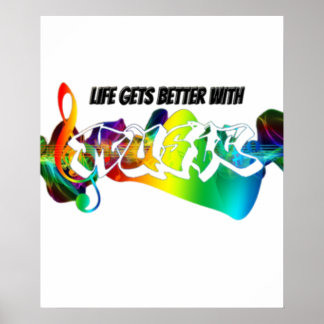 Mit Musik wird das Leben besser Poster