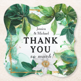 💍 mit Namen Danke Passiflora Serenity Untersetzer