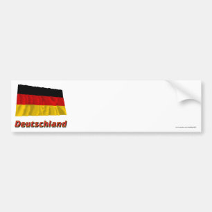 MIT Namen Deutschland Fliegende Flagge Autoaufkleber