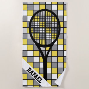 Mit 🎾 Namen geprüft Strandtuch