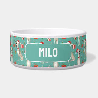 Mit Namen Whimsical Whippet Weihnachten Napf