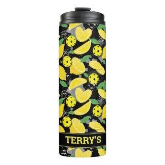 🍋 mit Namen 🍋 Zitronenpicklebal Thermal Tumbler Thermosbecher