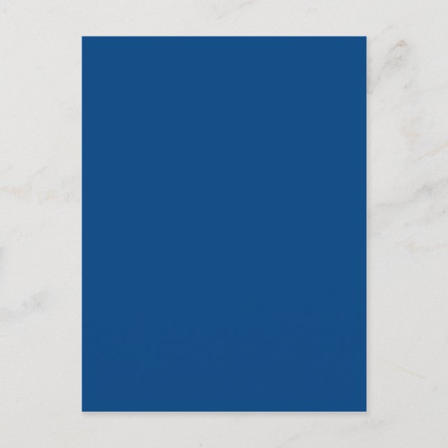 Mit nichts außer Farbe - Royal Blue Postkarte (Vorderseite)