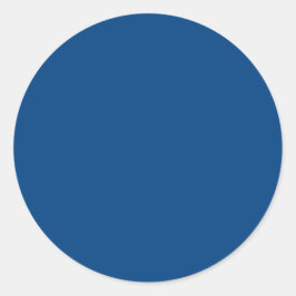 Mit nichts außer Farbe - Royal Blue Runder Aufkleber