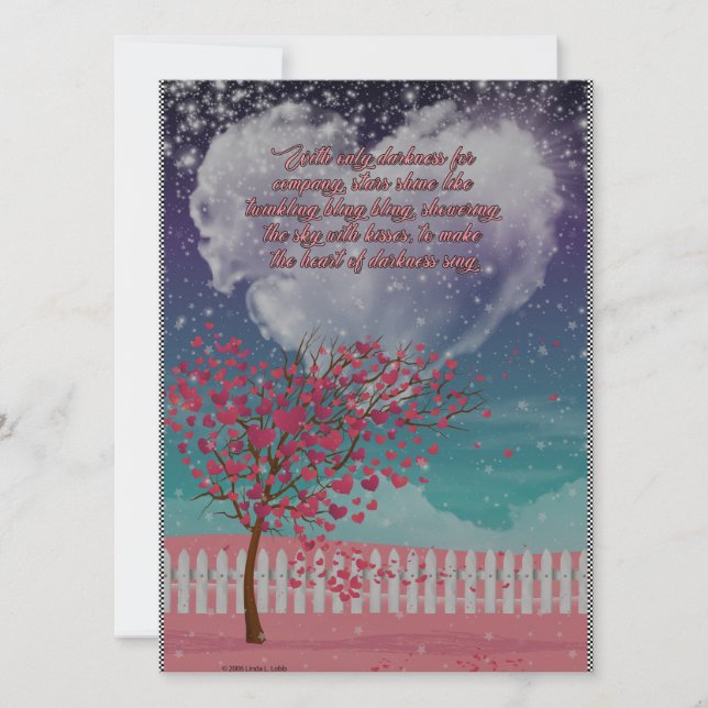 Mit nur der Dunkelheit für eine Firmenflachkarte Karte (Vorderseite)