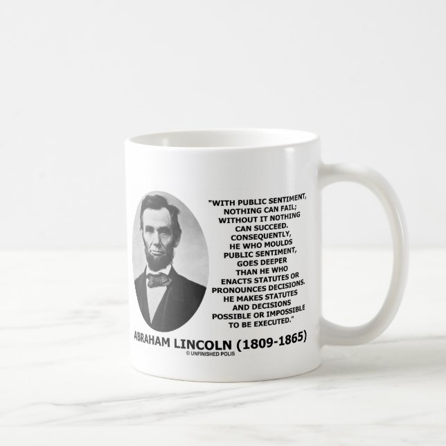 Mit öffentlicher Sentiment kann nichts Geld Versag Kaffeetasse (Rechts)