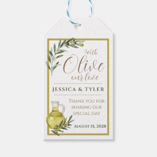 Mit Olive Unsere Liebe Hochzeitsflaschenetikett OL Geschenkanhänger