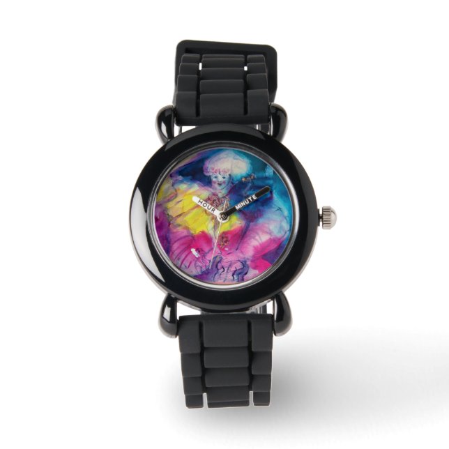 MIT OWL UND VIOLIN GESCHLOSSEN ARMBANDUHR (Vorderseite)