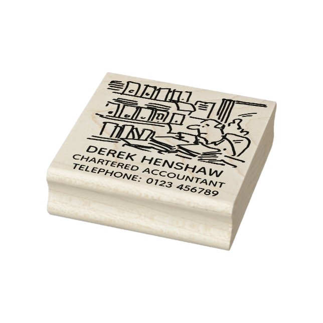 Mit Paperwork überzogener Wirtschaftsprüfer Gummistempel (Stempel)