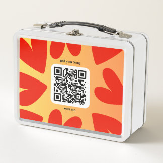 Mit personalisierten Song per QR-code Metall Brotdose
