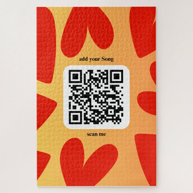 Mit personalisierten Song per QR-code Puzzle (Vertikal)