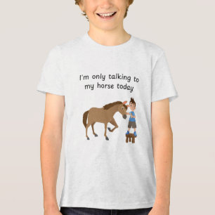 Mit Pferdejungen sprechen Tri-Blend Shirt