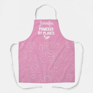 Mit Pflanze Veganes Blumenhellrosa mit Namen Schürze