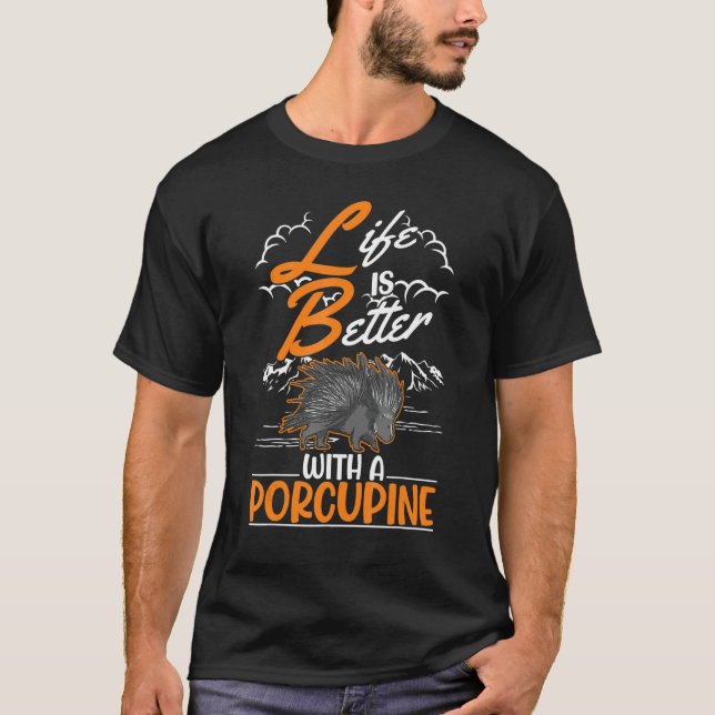 mit Porcupine T-Shirt (Vorderseite)