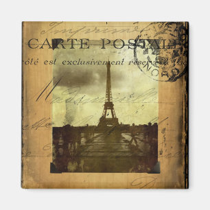 Mit Poststempel Paris Magnet