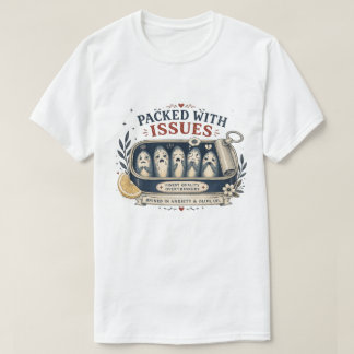 Mit Problemen Vollgestopfte Lustige Sardinen T-Shirt