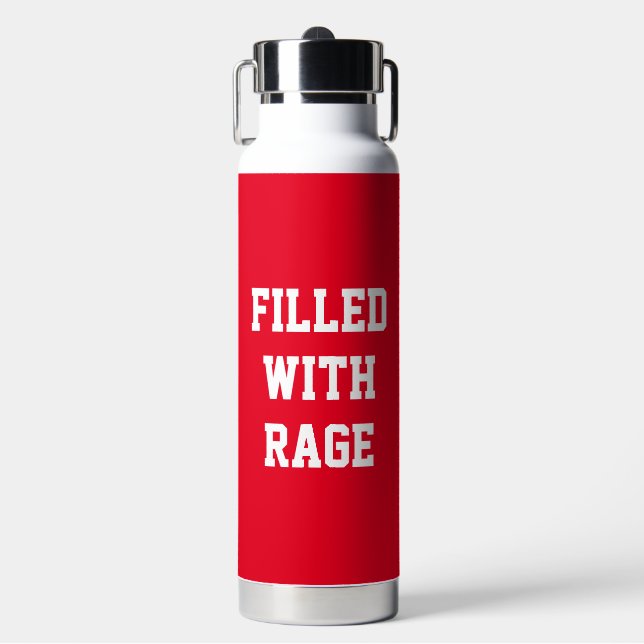 Mit Rage gefüllt Trinkflasche (Vorderseite)