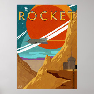 Mit Rakete Poster