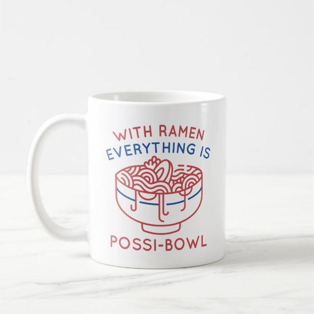 Mit Ramen ist alles Possi Bowl Kaffeetasse (Links)
