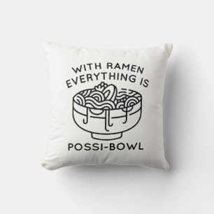Mit Ramen ist alles Possi Bowl Kissen