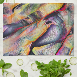 Mit Rauigkeit und virtueller Aquarell versehen Geschirrtuch