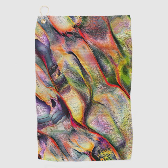 Mit Rauigkeit und virtueller Aquarell versehen Golfhandtuch (Vorderseite)