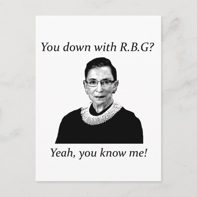 Mit RBG? Postkarte (Vorderseite)