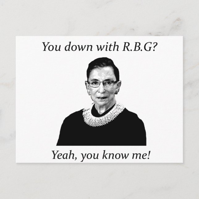 Mit RBG? Postkarte (Vorderseite)