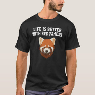Mit Red Pandas Niedlich Red Panda Sprichwort T-Shirt