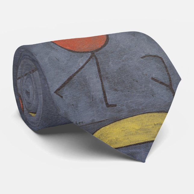 Mit Regenschirm - Abstrakte Kunst  Krawatte (Gerollt)