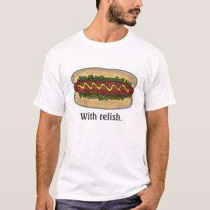 MIT RELISH Hot Dog Mustard Bun Hotdog Fast Food T-Shirt