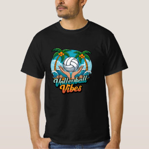 Mit Retro Volleyball Graphics spielen T-Shirt