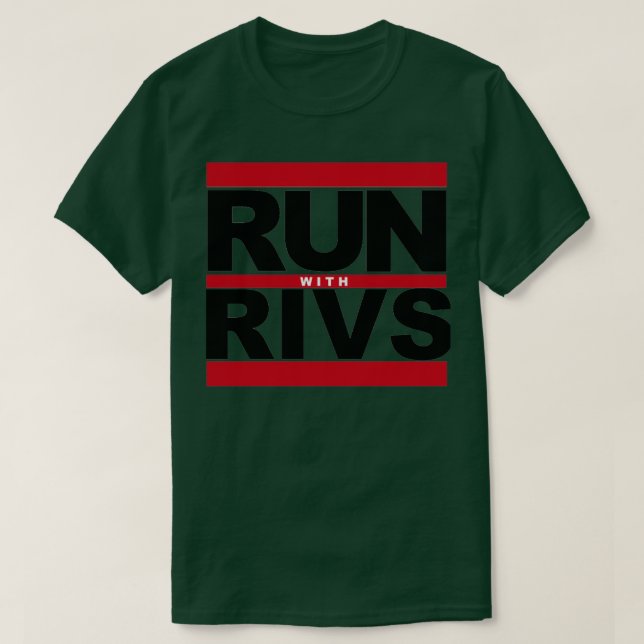 MIT RIVS AUSFÜHREN T-Shirt (Design vorne)