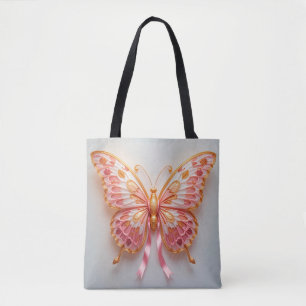 Mit rosa und goldenen Details verzierter Papier-Sc