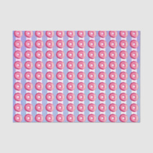 Mit rosafarbenem Zuckerguss und Sprinklen auf Stre Seidenpapier