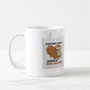 Mit Sabber bedeckt und Liebe Französische Bulldogg Kaffeetasse