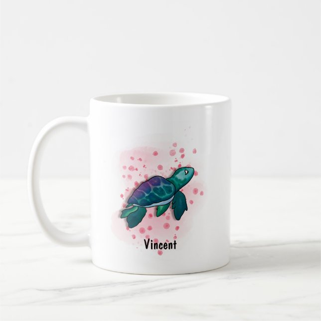 Mit Schildkröten in die Magie des Ozeans Kaffeetasse (Links)
