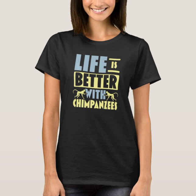 mit Schimpansen T-Shirt (Vorderseite)