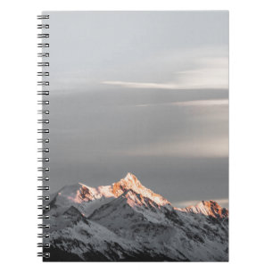 MIT SCHNEE BEDECKTE BERGE NOTIZBLOCK