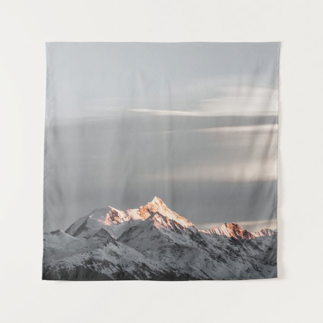 MIT SCHNEE BEDECKTE BERGE WANDTEPPICH (Vorderseite)