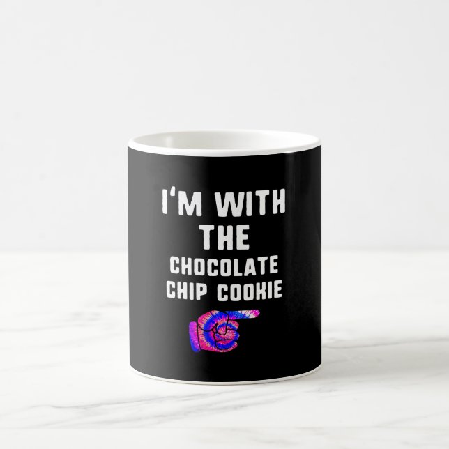 Mit Schokolade Chip Cookie Gefärbte Krawatte Hallo Kaffeetasse (Mittel)