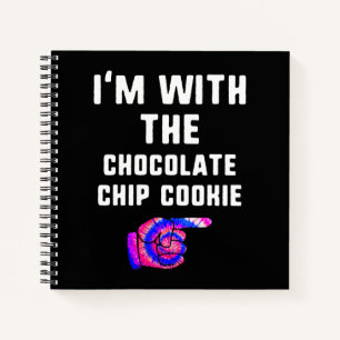 Mit Schokolade Chip Cookie Gefärbte Krawatte Hallo Notizbuch
