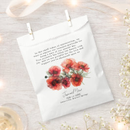 Mit schönem Text Scarlet Petal Serenade Geschenktütchen